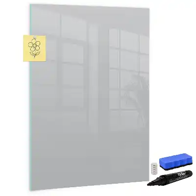 Magnetická tabule na kreslení ve světle šedé barvě