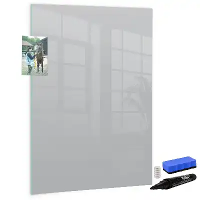 Magnetická tabule na kreslení ve světle šedé barvě
