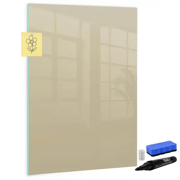 Magnetická popisovací tabule v béžové barvě