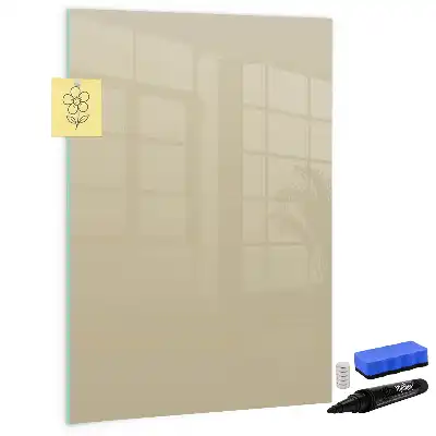 Magnetická popisovací tabule v béžové barvě