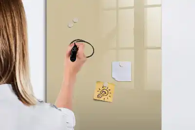 Magnetická popisovací tabule v béžové barvě