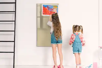 Magnetická popisovací tabule v béžové barvě