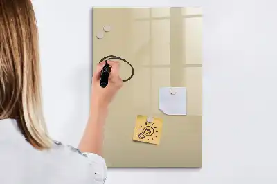 Magnetická popisovací tabule v béžové barvě