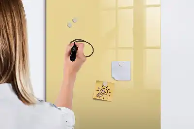 Magnetická tabule na kreslení krémová
