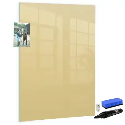 Magnetická tabule na kreslení krémová
