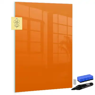 Magnetická tabule na kreslení oranžová barva