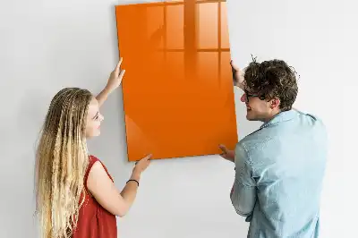 Magnetická tabule na kreslení oranžová barva