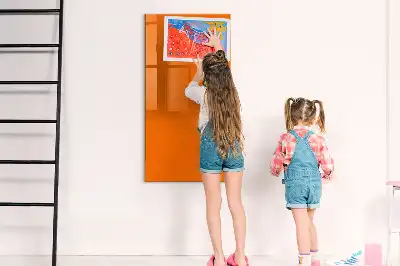 Magnetická tabule na kreslení oranžová barva
