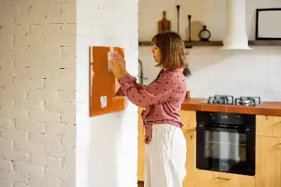 Magnetická tabule na kreslení oranžová barva