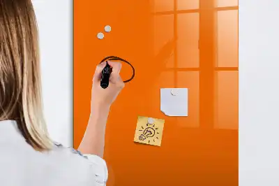 Magnetická tabule na kreslení oranžová barva