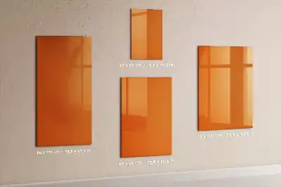 Magnetická tabule na kreslení oranžová barva
