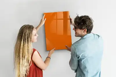 Magnetická tabule na kreslení oranžová barva