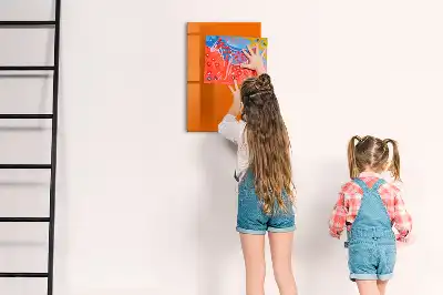 Magnetická tabule na kreslení oranžová barva