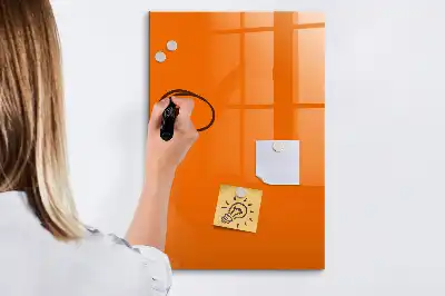 Magnetická tabule na kreslení oranžová barva