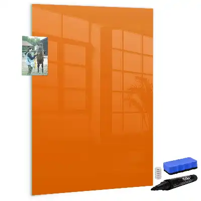 Magnetická tabule na kreslení oranžová barva