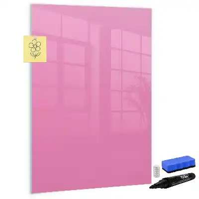 Magnetická popisovací tabule v růžové barvě