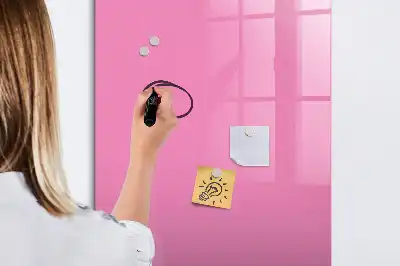 Magnetická popisovací tabule v růžové barvě