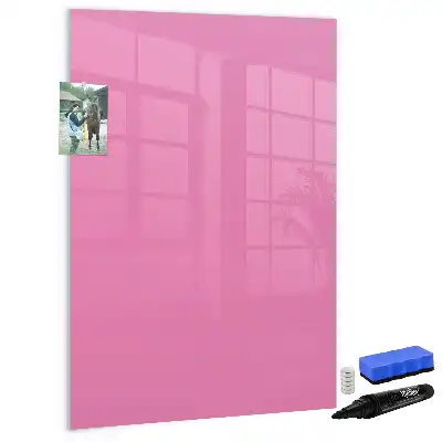 Magnetická popisovací tabule v růžové barvě