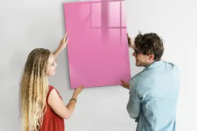 Magnetická popisovací tabule v růžové barvě