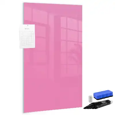Magnetická popisovací tabule v růžové barvě