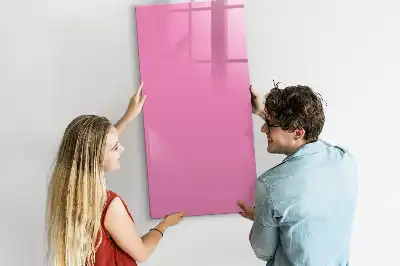Magnetická popisovací tabule v růžové barvě