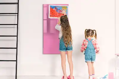 Magnetická popisovací tabule v růžové barvě