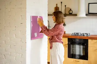 Magnetická popisovací tabule v růžové barvě