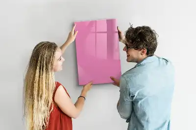 Magnetická popisovací tabule v růžové barvě