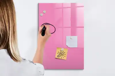 Magnetická popisovací tabule v růžové barvě