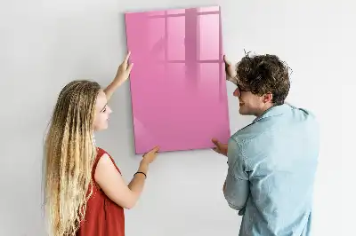 Magnetická popisovací tabule v růžové barvě