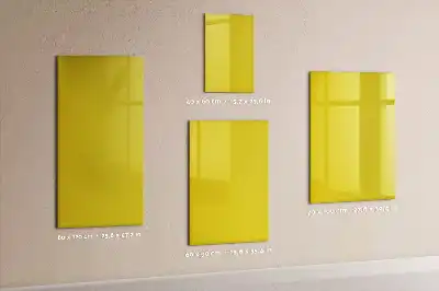 Magnetická tabule na kreslení ve světle žluté barvě