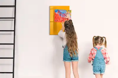 Magnetická popisovací tabule zlatožlutá