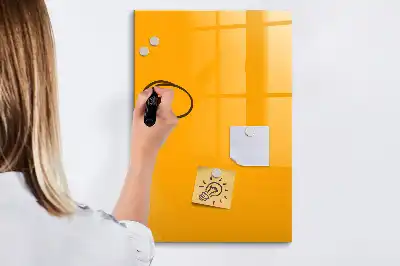 Magnetická popisovací tabule zlatožlutá