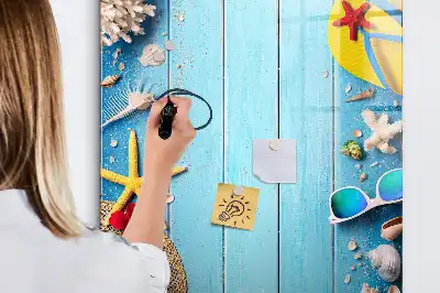 Plážový set s magnetickou tabulí na kreslení