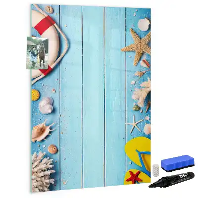 Magnetická popisovací tabule set pro plážové nadšence