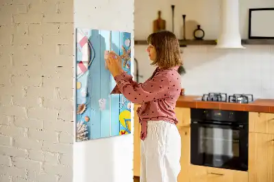 Magnetická popisovací tabule set pro plážové nadšence