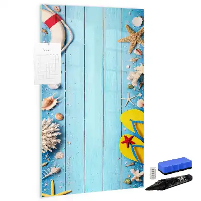 Magnetická popisovací tabule set pro plážové nadšence