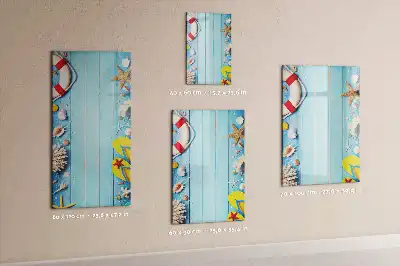 Magnetická popisovací tabule set pro plážové nadšence
