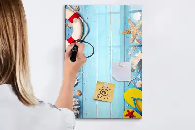 Magnetická popisovací tabule set pro plážové nadšence