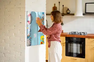 Magnetická popisovací tabule set pro plážové nadšence