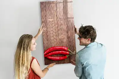 Magnetická popisovací tabule s motivem papriček na prkénku