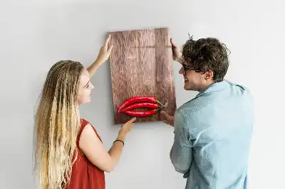 Magnetická popisovací tabule s motivem papriček na prkénku