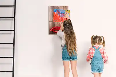 Magnetická popisovací tabule s motivem papriček na prkénku