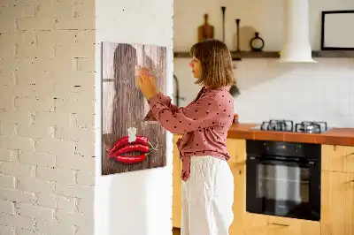 Magnetická popisovací tabule s motivem papriček na prkénku