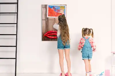 Magnetická popisovací tabule s motivem papriček na prkénku