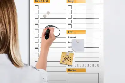 Magnetická tabule na kreslení v provedení seznam úkolů