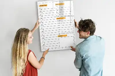 Magnetická tabule na kreslení v provedení seznam úkolů