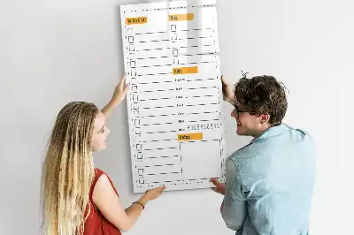 Magnetická tabule na kreslení v provedení seznam úkolů