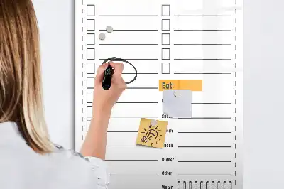 Magnetická tabule na kreslení v provedení seznam úkolů