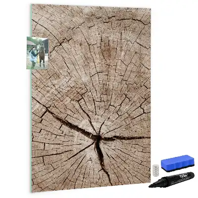 Magnetická popisovací tabule v designu průřezu stromem